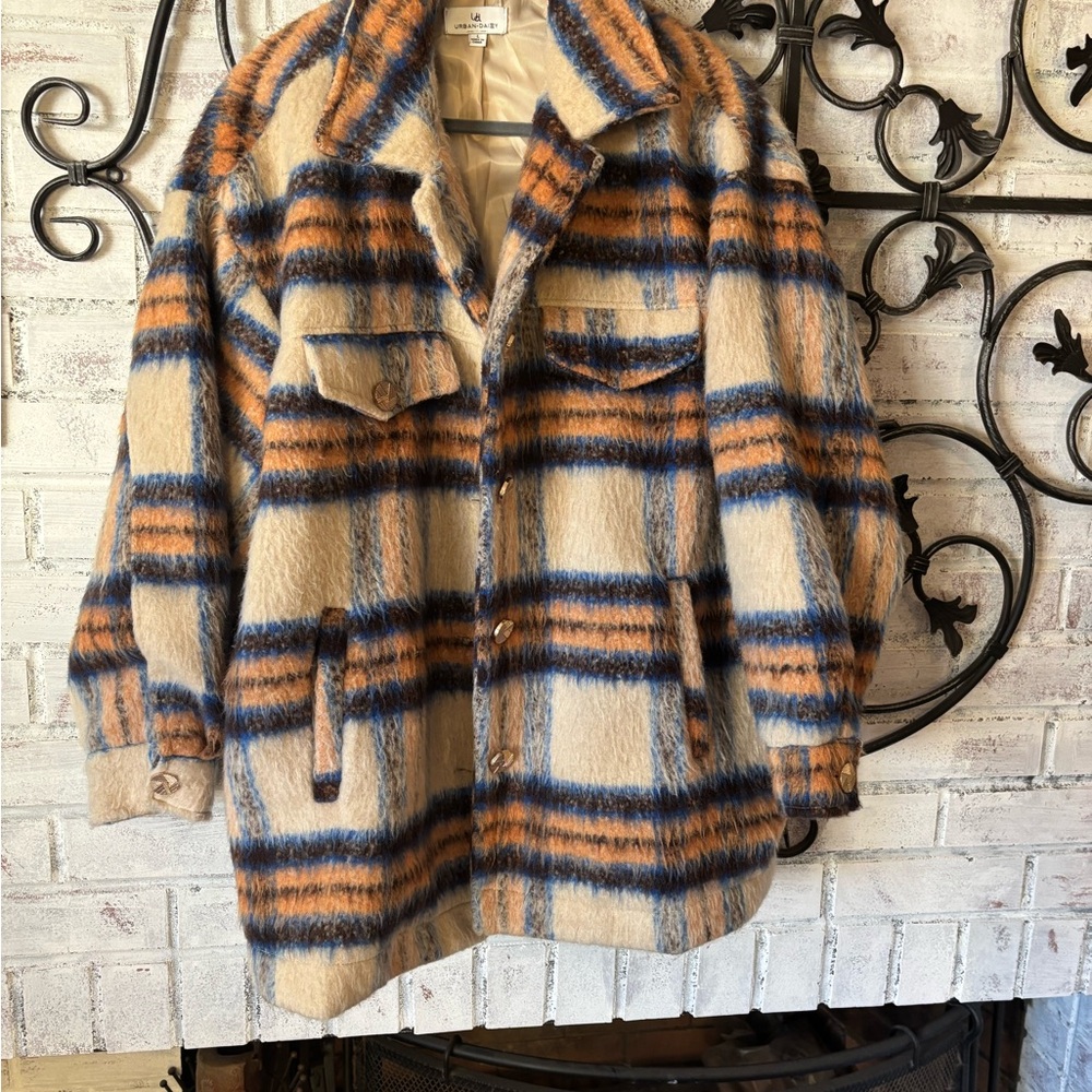 Urban Dazy Plaid Wool-Blend Jacket